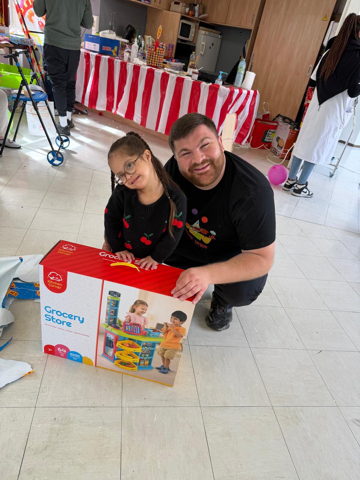 Distribution de cadeaux
