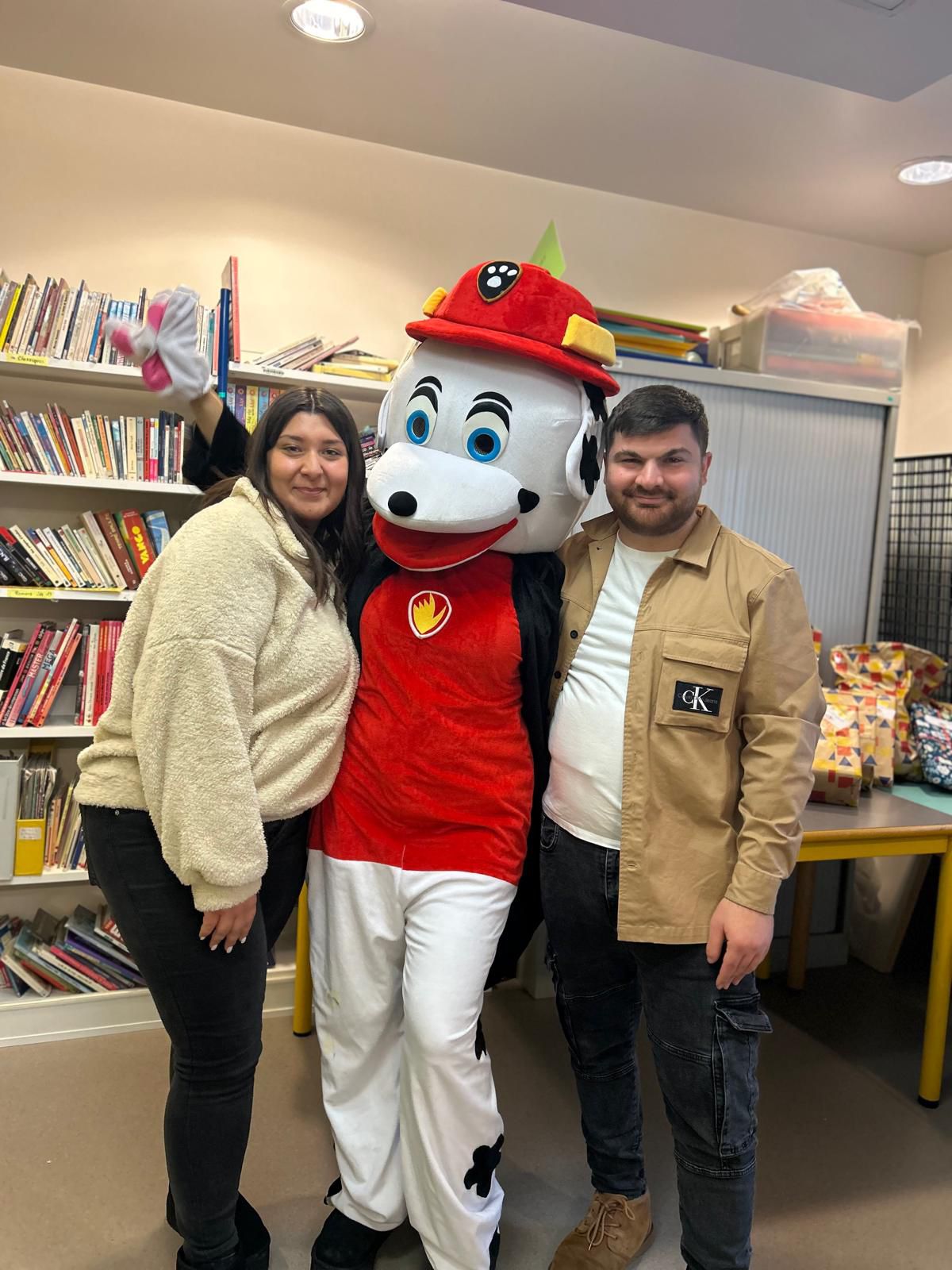 Avec la mascotte Pat'Patrouille pour les enfants