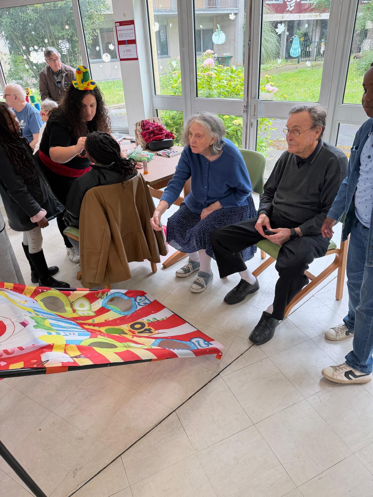 Moments de partage avec les personnes âgées en EHPAD